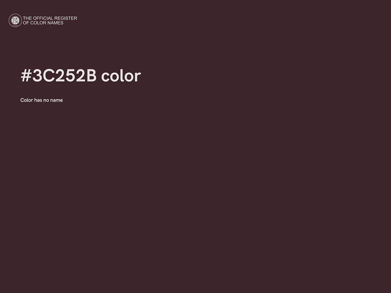 #3C252B color image