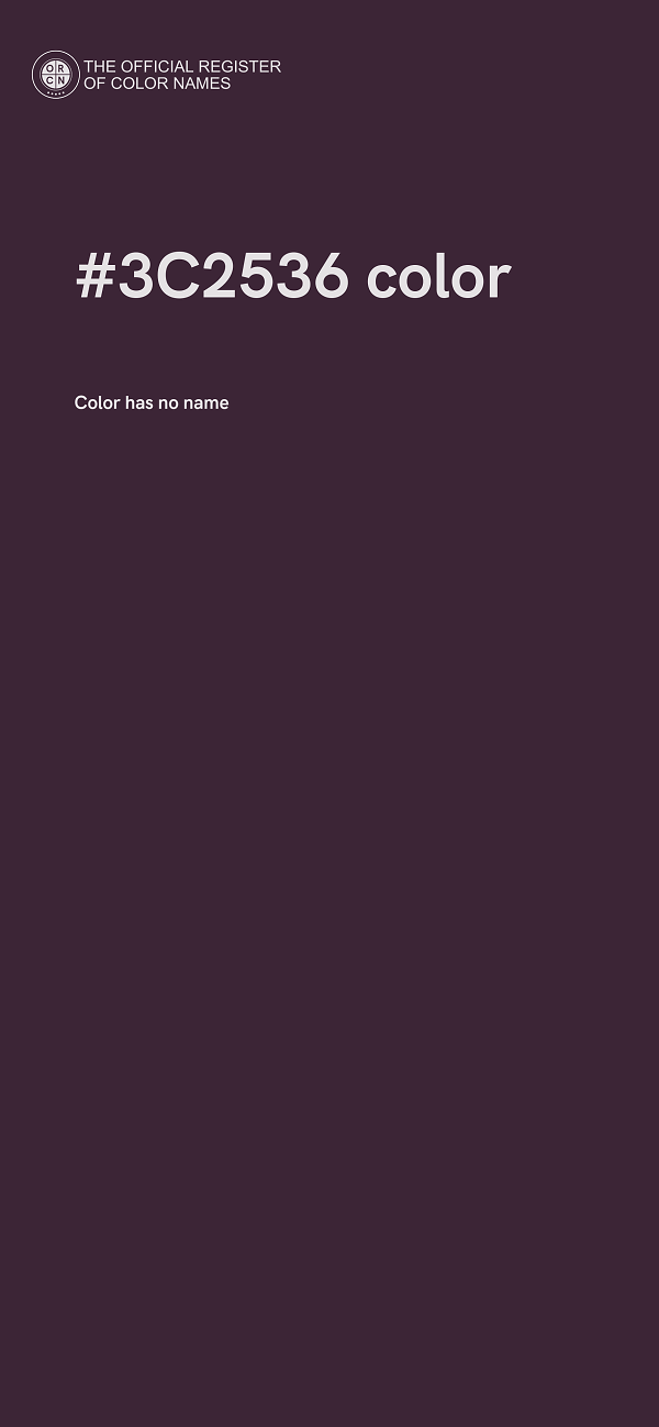 #3C2536 color image