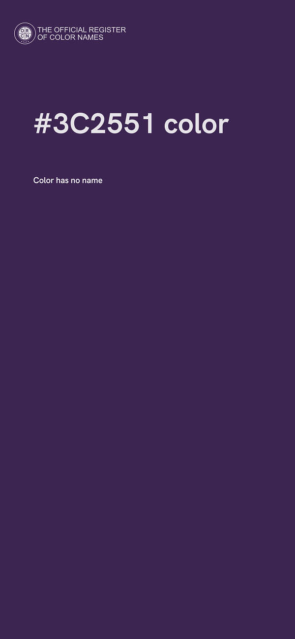 #3C2551 color image
