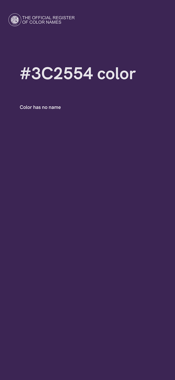#3C2554 color image