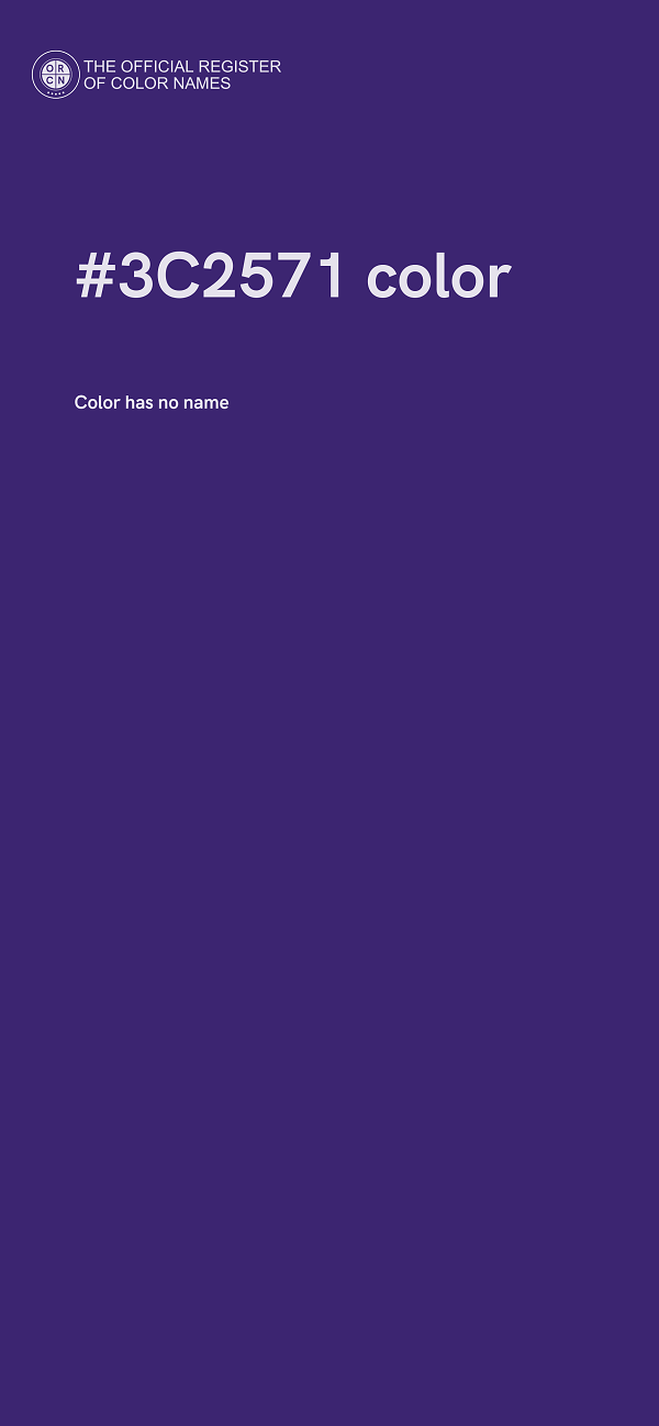 #3C2571 color image