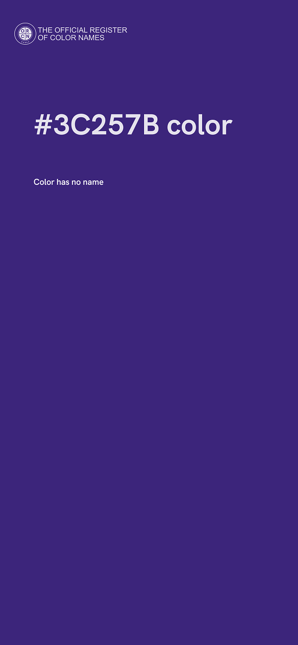 #3C257B color image