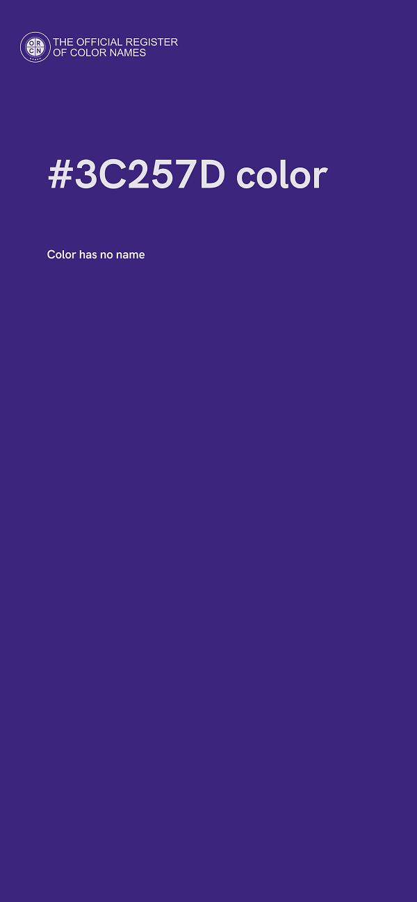 #3C257D color image