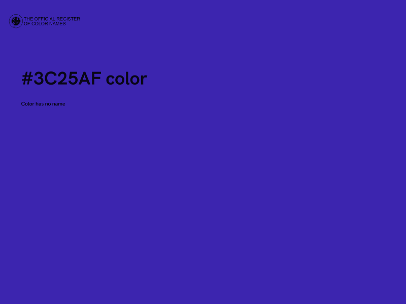 #3C25AF color image