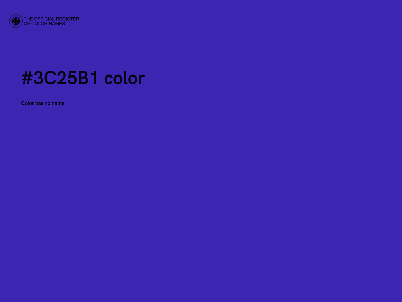 #3C25B1 color image