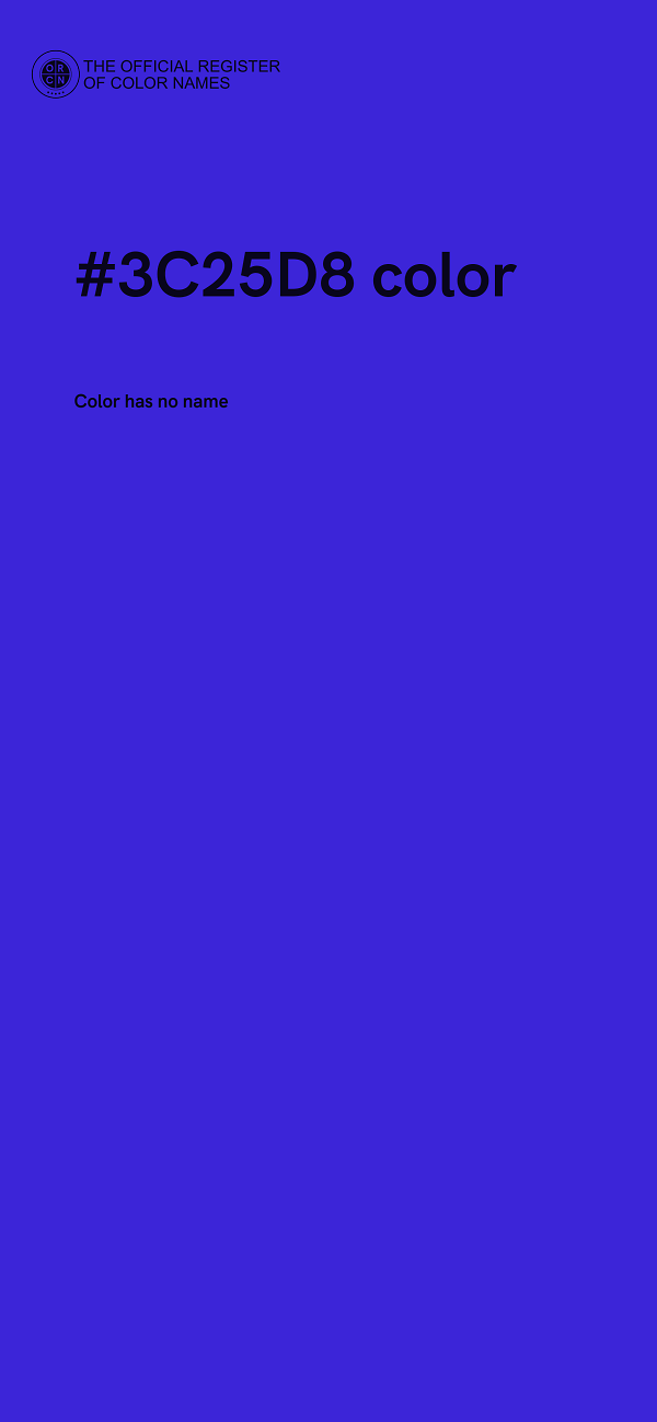 #3C25D8 color image