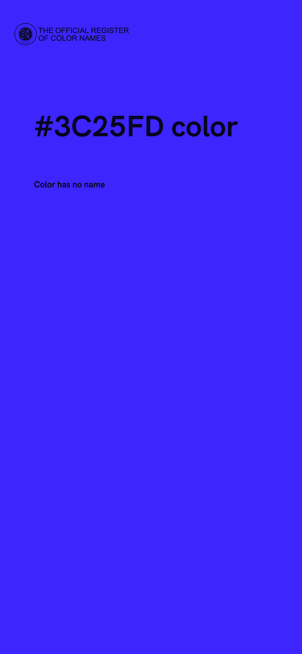#3C25FD color image