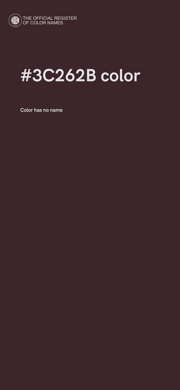 #3C262B color image