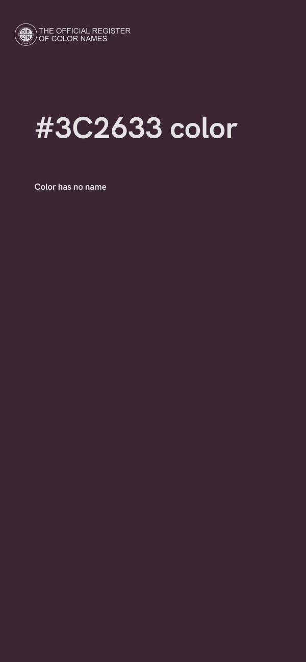 #3C2633 color image
