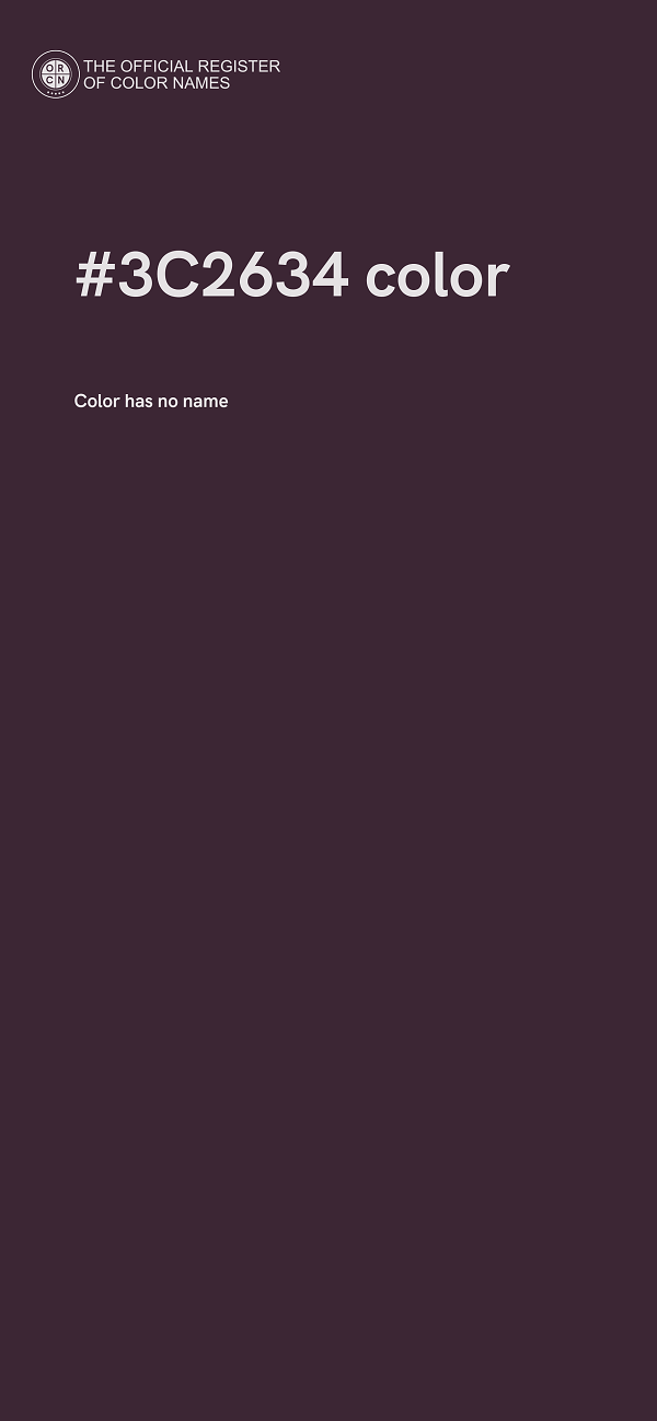 #3C2634 color image