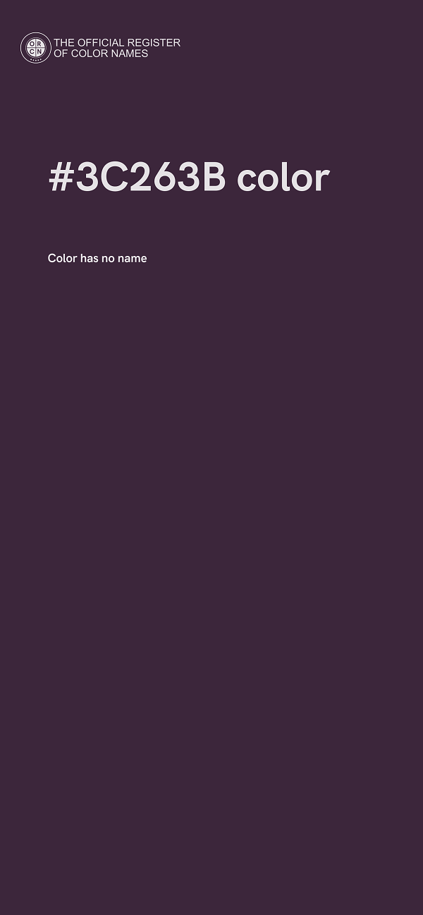 #3C263B color image