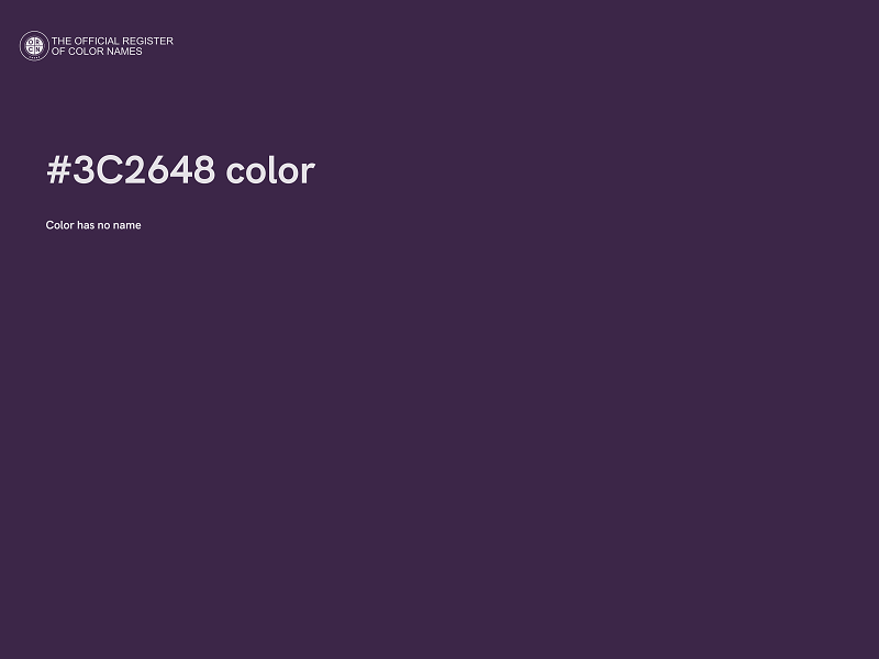 #3C2648 color image