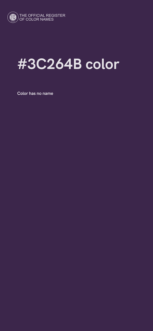 #3C264B color image