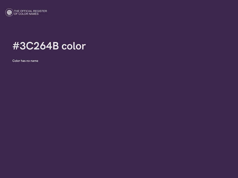 #3C264B color image