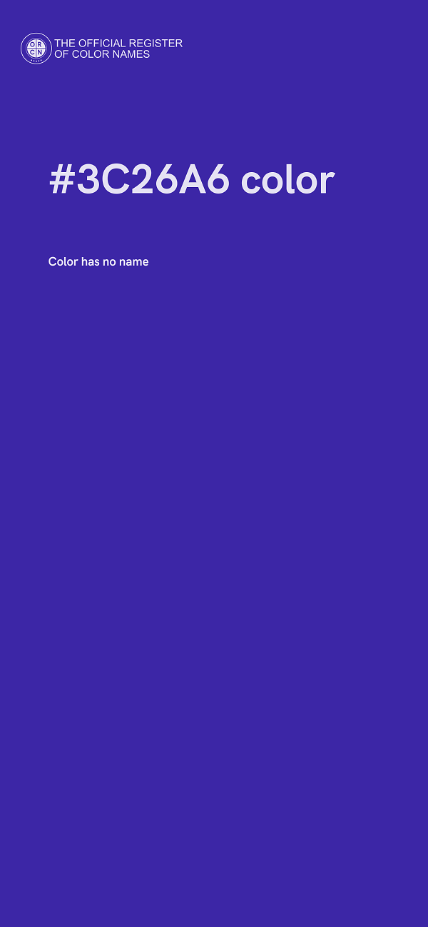 #3C26A6 color image