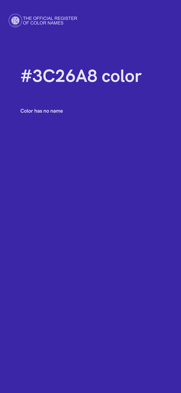 #3C26A8 color image