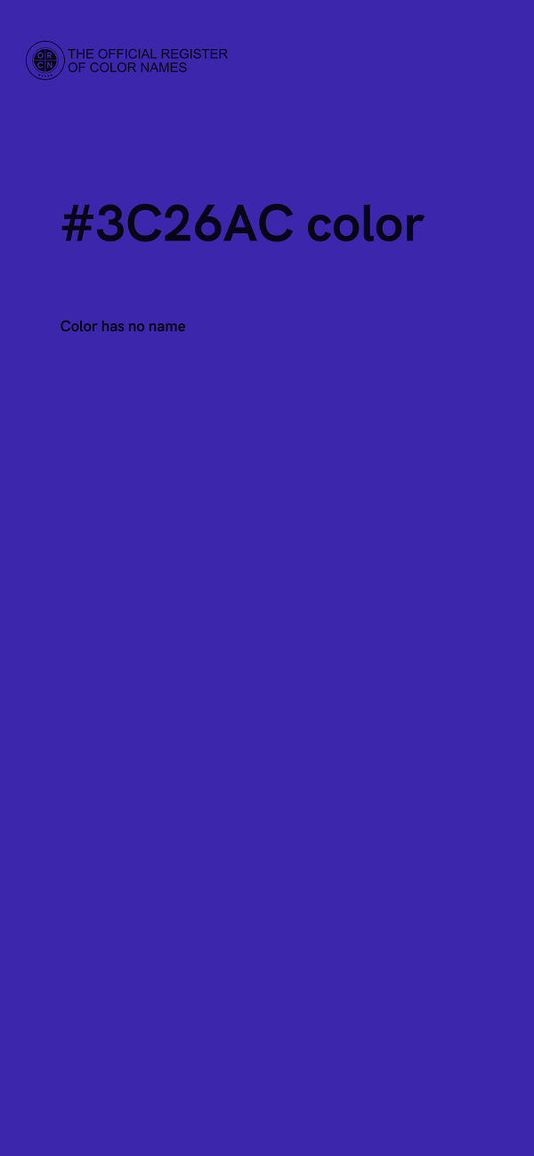 #3C26AC color image