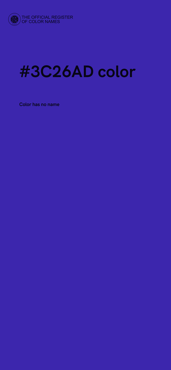 #3C26AD color image
