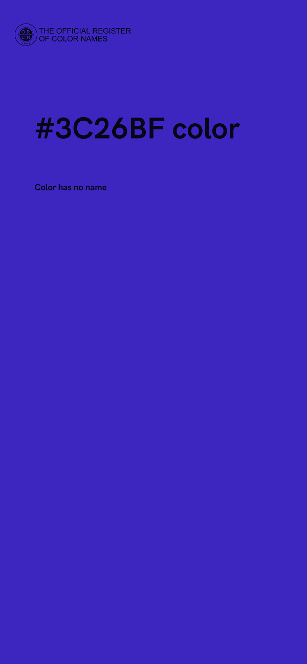 #3C26BF color image