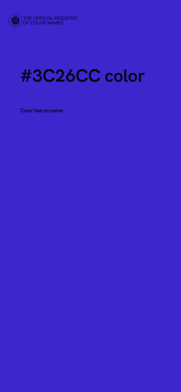 #3C26CC color image