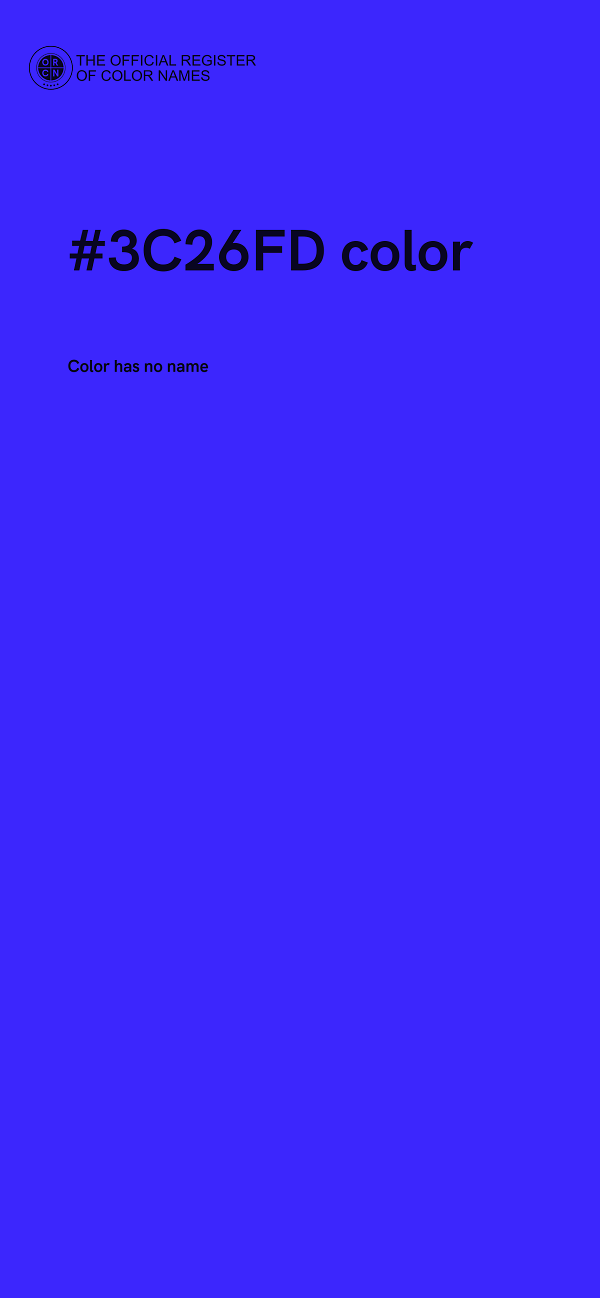 #3C26FD color image