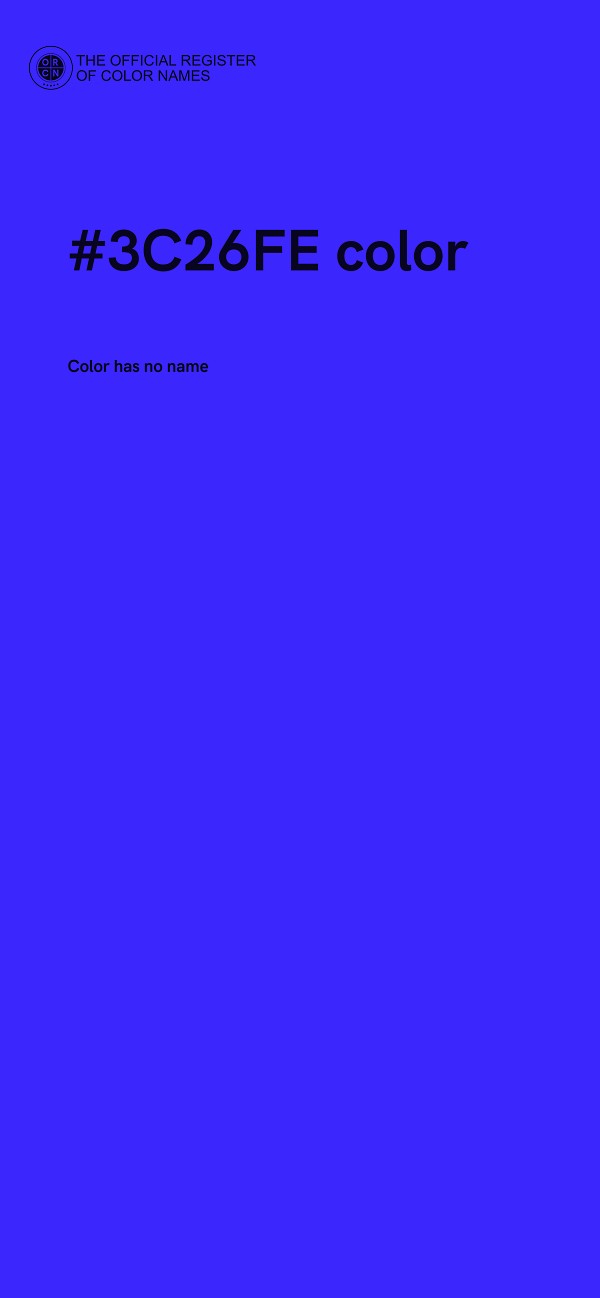 #3C26FE color image