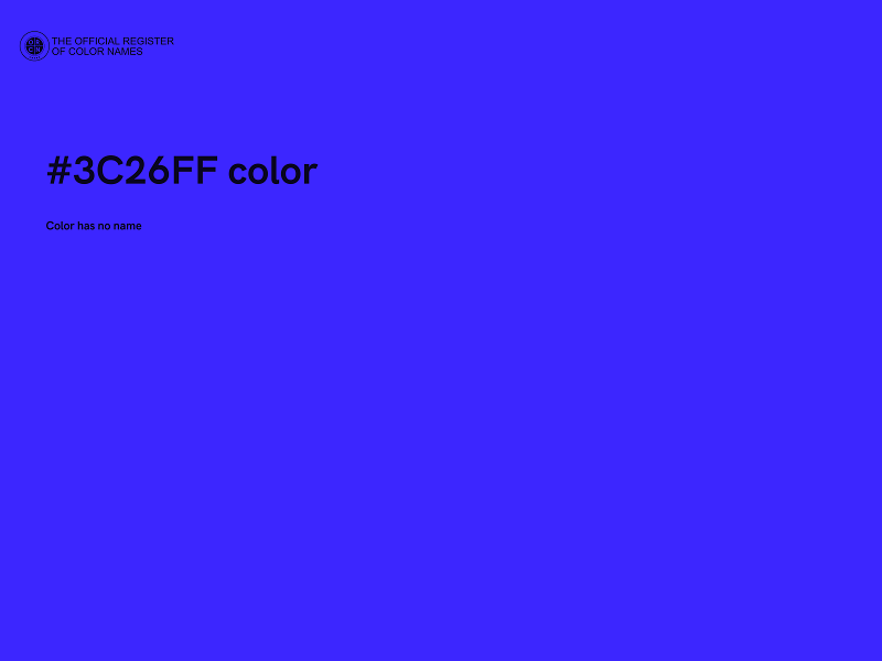 #3C26FF color image
