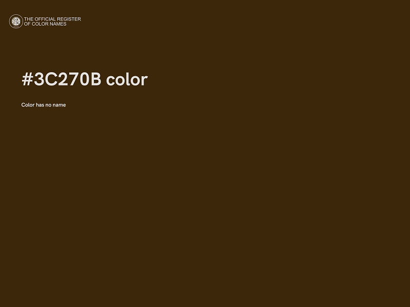 #3C270B color image