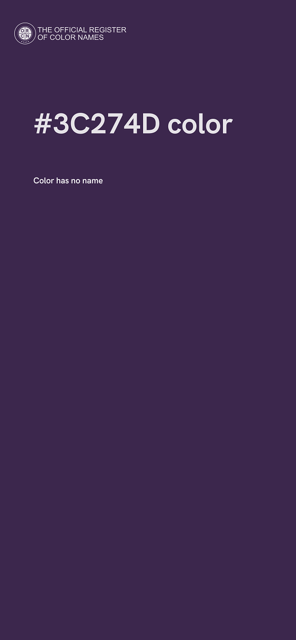 #3C274D color image