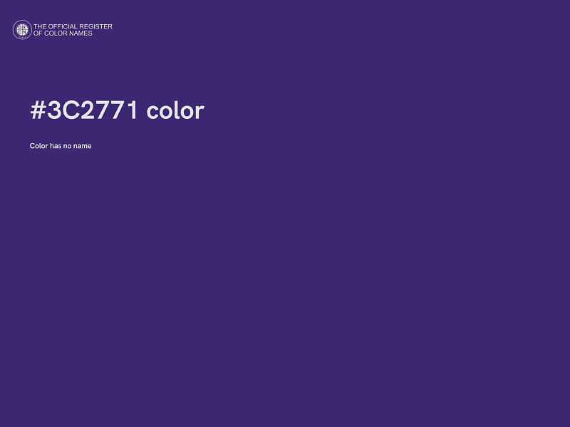 #3C2771 color image