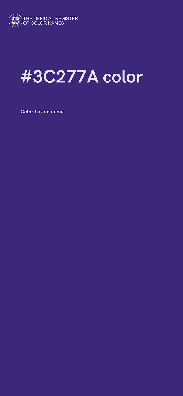 #3C277A color image