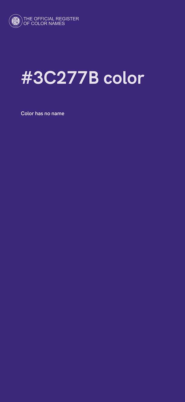 #3C277B color image