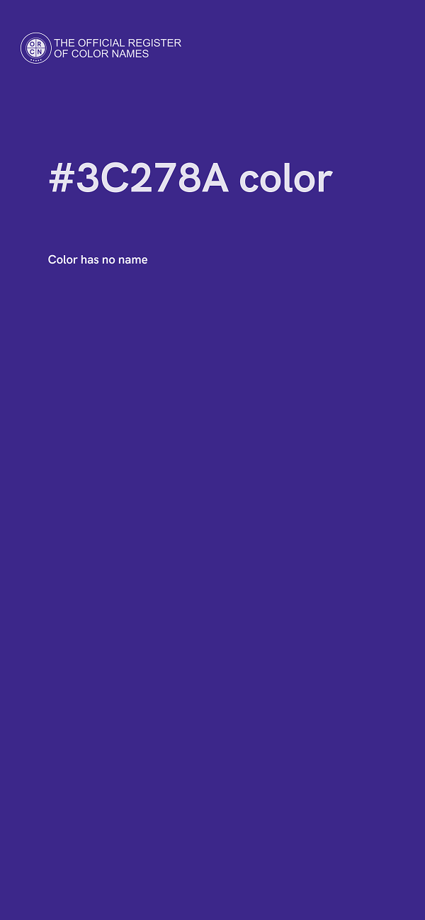 #3C278A color image