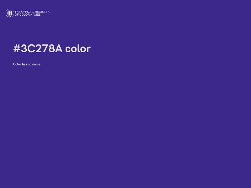#3C278A color image