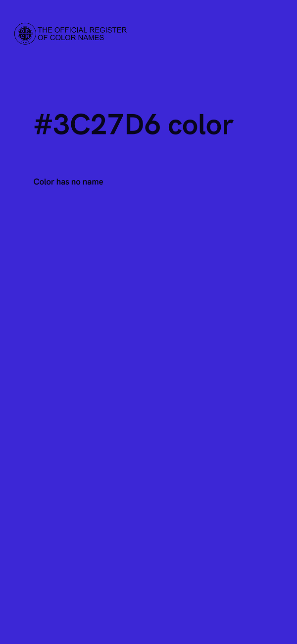 #3C27D6 color image