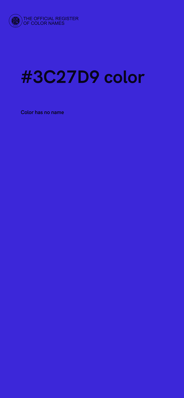 #3C27D9 color image