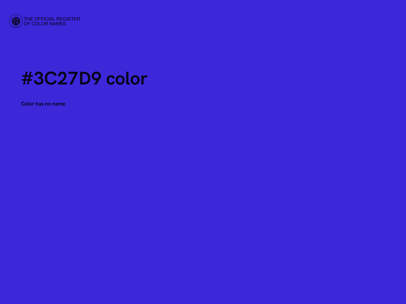 #3C27D9 color image