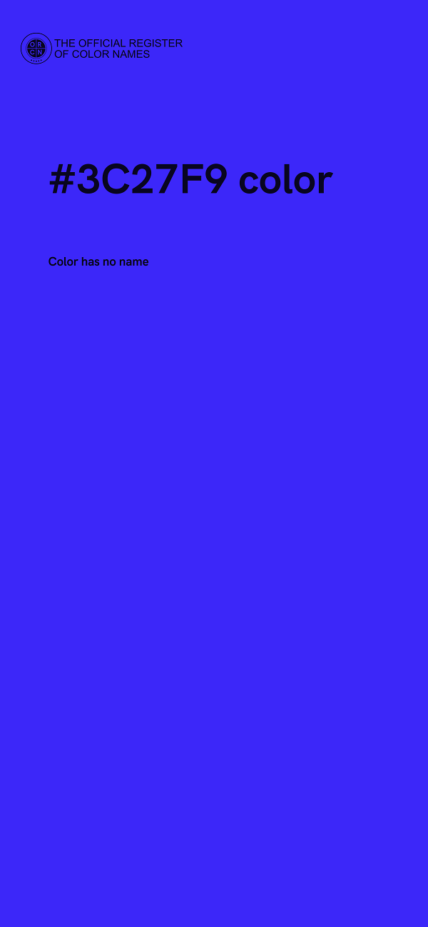 #3C27F9 color image