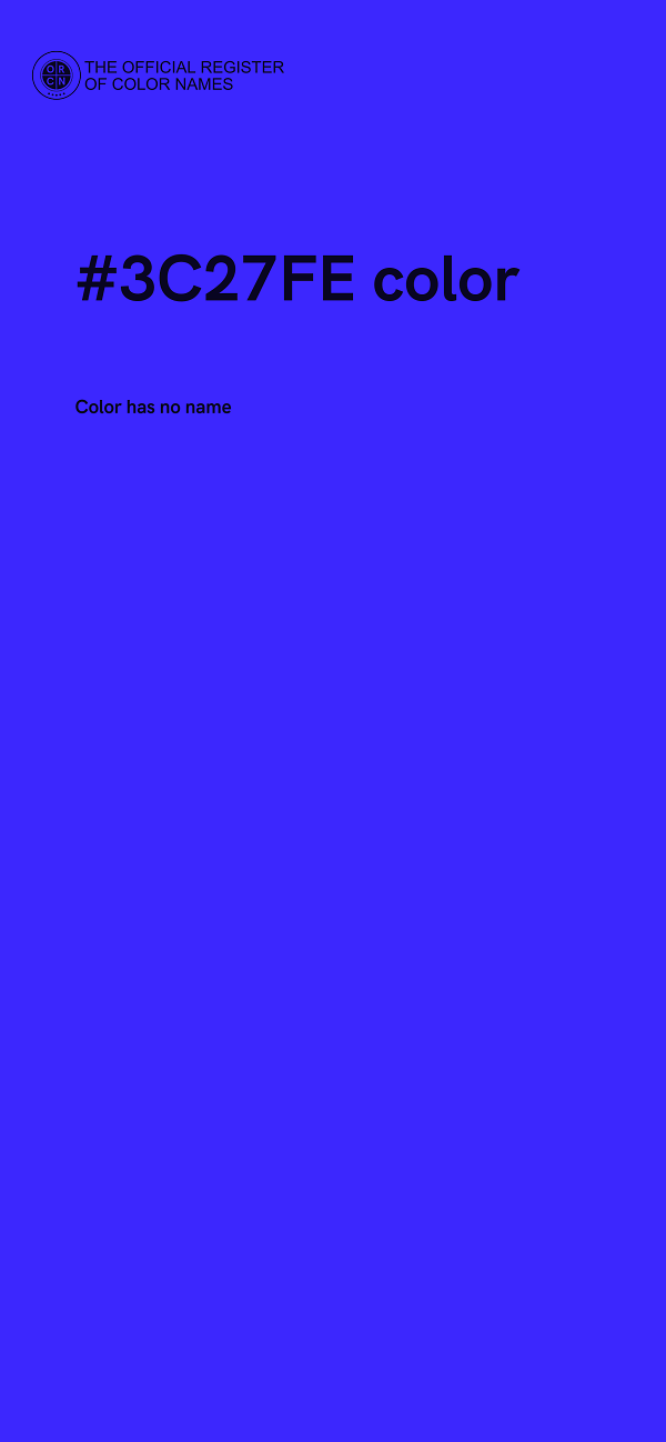 #3C27FE color image