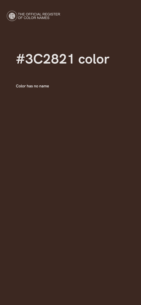 #3C2821 color image