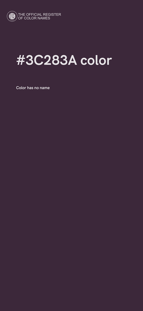 #3C283A color image