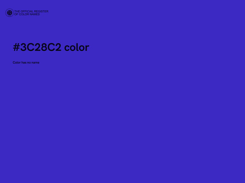 #3C28C2 color image