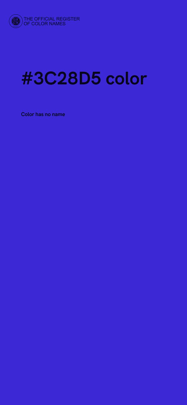 #3C28D5 color image