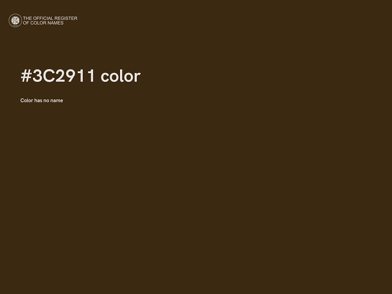 #3C2911 color image