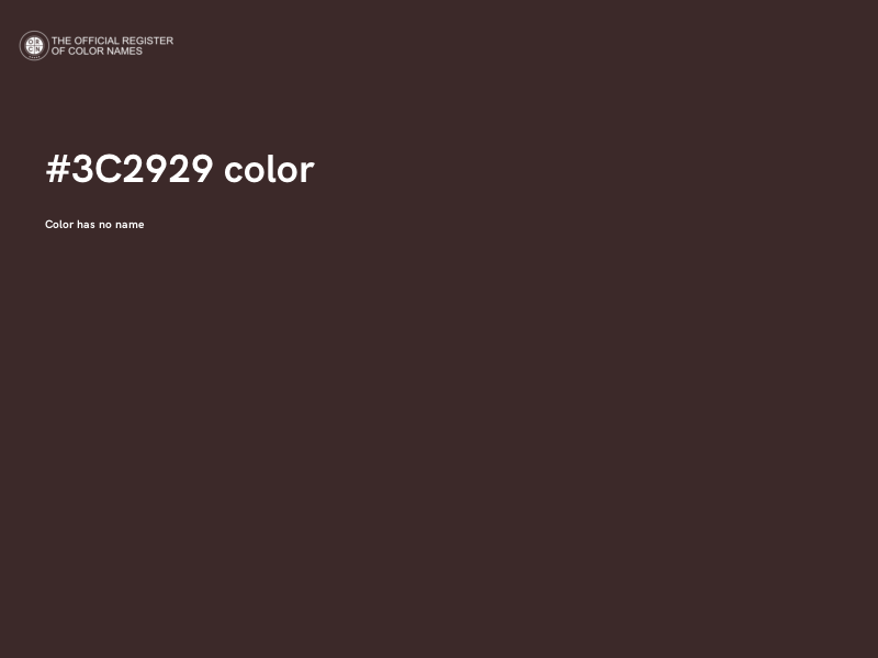 #3C2929 color image
