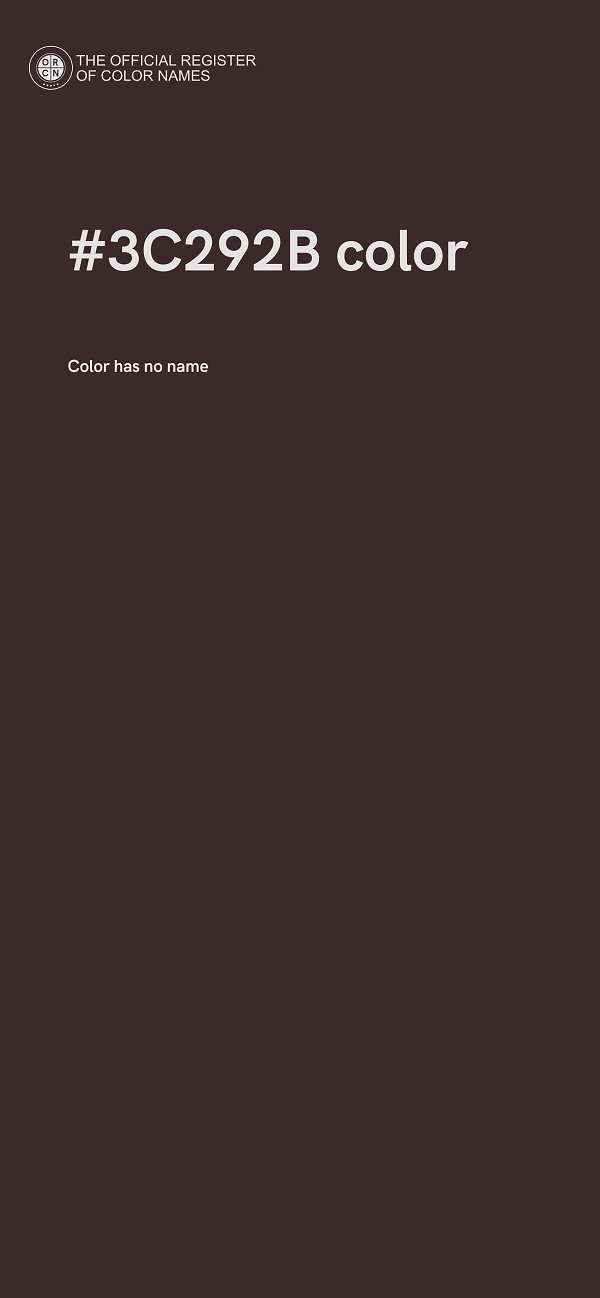 #3C292B color image