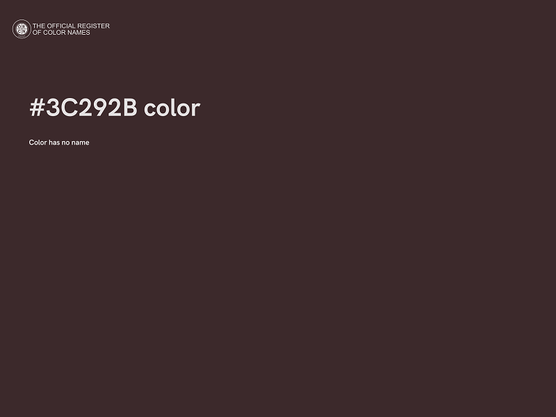 #3C292B color image