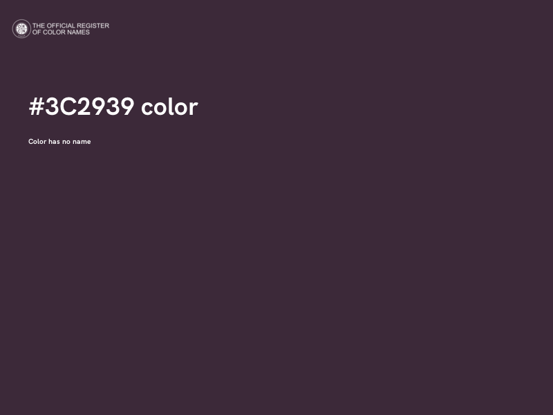 #3C2939 color image