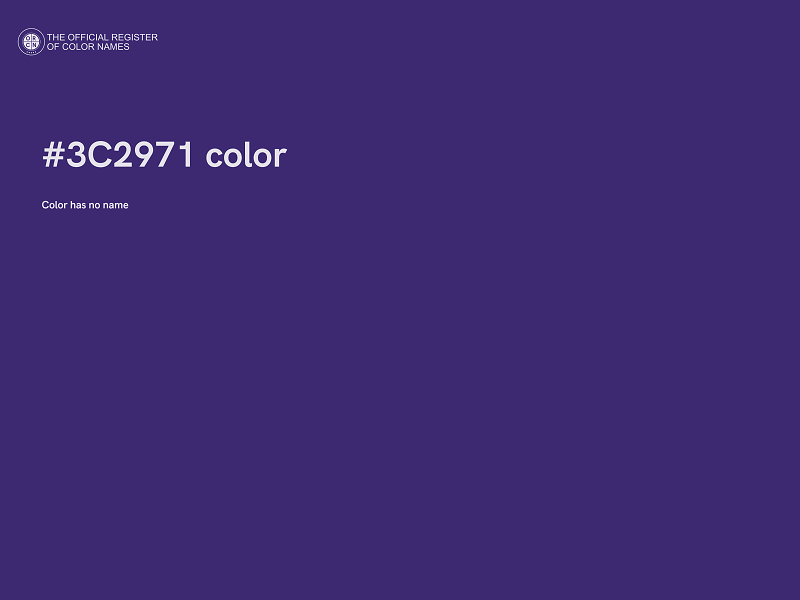 #3C2971 color image