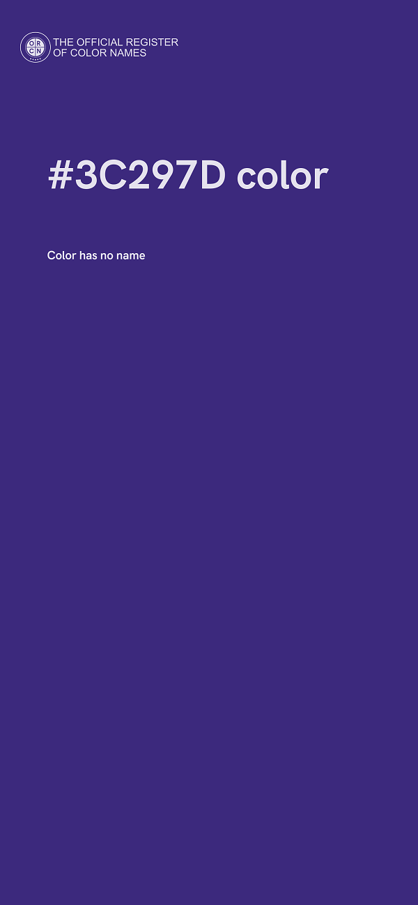 #3C297D color image